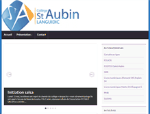 Tablet Screenshot of collegesaintaubin.net